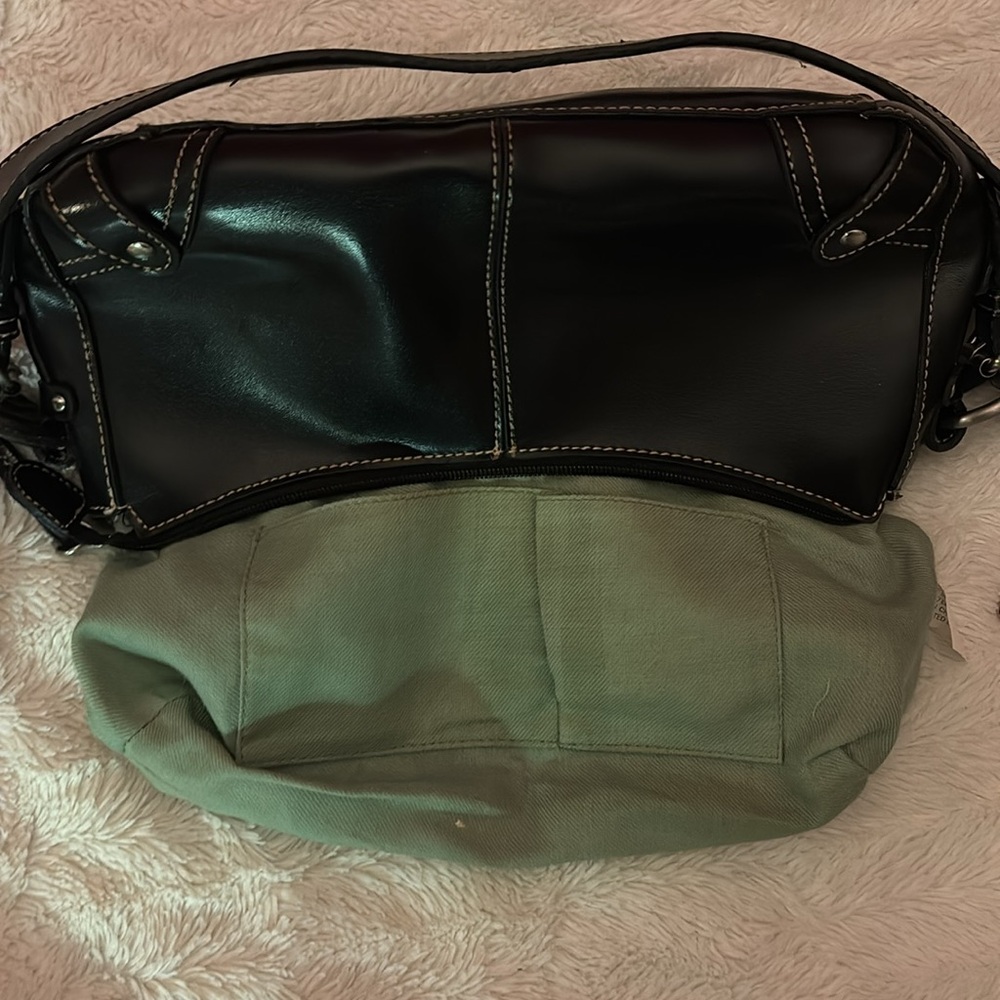 Y2K Faux-Leather SHOULDER BAG BLACK - Picture 12 of 13